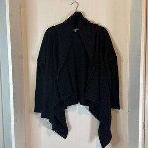 Jennifer Lopez Black Metallic Open Front Cardigan Sweater - Size Medium